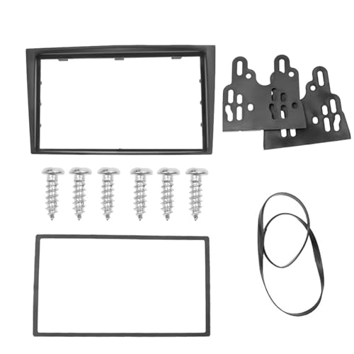 Auto-Audio-Rahmen 2-Din-Autoradio-Blende, Blenden, Rahmen for CD, DVD, Armaturenbrett, Audio-Abdeckung, Audio-Zierblende/passend for Opel Astra Antara Corsa Zafira 2006+ Autoradio Radioblende Doppel,A von LOHWSTRFG