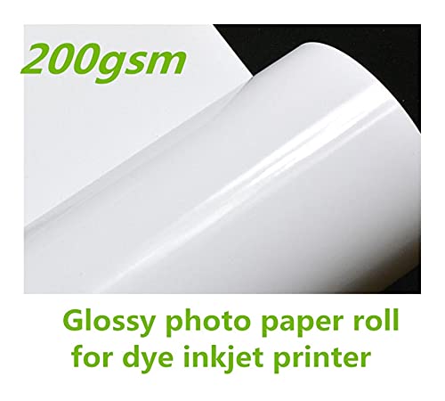 LOLOBFZL nrhnrhh 200gsm Glossy Fotopapier Rolle A4 / 24 "/ 36" / 42 "/ 50" Größe (Color : A4(0.21m) x 30m) von LOLOBFZL