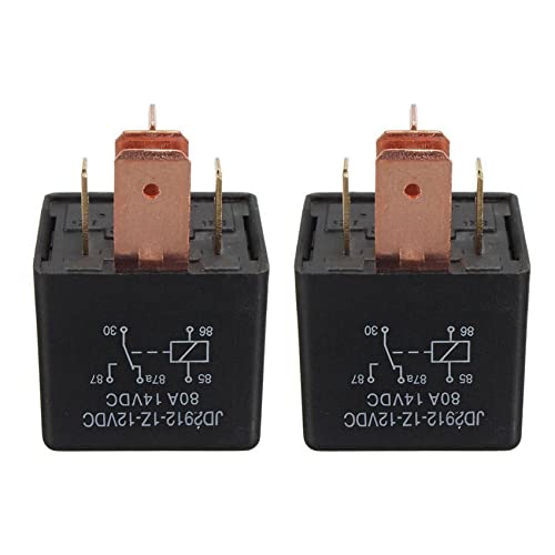 LOLPALONE 2X 80A DC 12V 5-Polig DIY Power Relais Auto von LOLPALONE