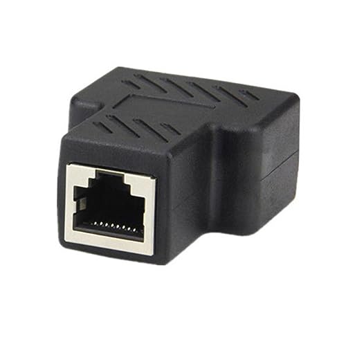 LOORGVEL 2st Langlebiger Netzwerkanschluss Splitter Für Telefonleitungen Stecker-Splitter Netzwerkadapter Led-streifenanschlüsse USB Zu Kabel Einziehbares Ladekabel Kabelsplitter Black von LOORGVEL