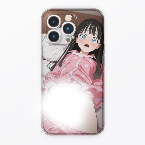 LOUEN Handyhülle für iPhone 12 Pro/iPhone 13 Hülle Anime Sexy Girl Waifu Hentai, Transparent Manga Cool Muster Schutzhülle Weiche Stoßfest TPU Silikon Cover für iPhone14 von LOUEN