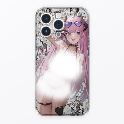 LOUEN Weiche TPU-Hülle Für iPhone Alle Modelle - Schlanke,Ecchi Manga Girl Cute Anime Girl Stoßfeste, Kratzfeste Hülle Mit Musterdruck, Unterstützung Zum Anpassen Verschiedener Modelle von LOUEN