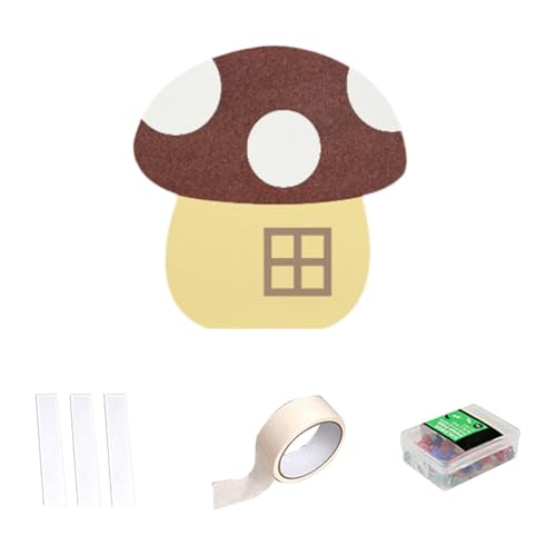 LOVIVER Filz Bulletin Board Memo Board Tragbarer Kee Resistant Pin Board Protektor für Restaurants Apartment Wohnzimmer, Pilz von LOVIVER