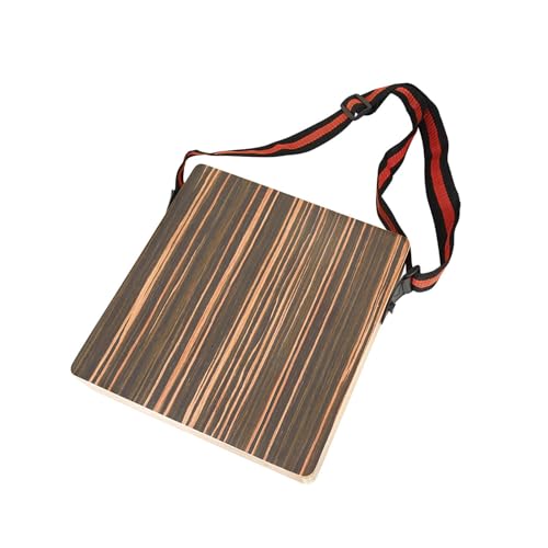 LOVIVER Tragbare Cajon-Trommel, leicht zu tragende Handtrommel, Holz, einzigartiges Erscheinungsbild, Schlaginstrument, Reise-Holztrommel, Ohne Tasche von LOVIVER