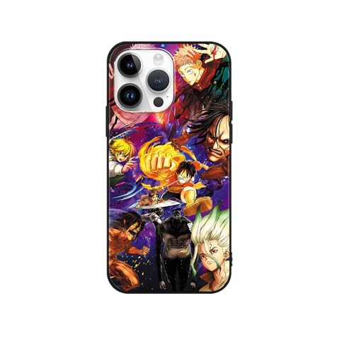 Schutzhülle für Samsung Galaxy A33 5G Hülle 6.4 Zoll, Cartoon Anime One Piece Jujutsu Attack on Titan mit Muster Designs Manga Mädchen Junge Case Schutz Handyhülle Stoßfest TPU Weich Ultra Dünn Cover von LOWBDGFU