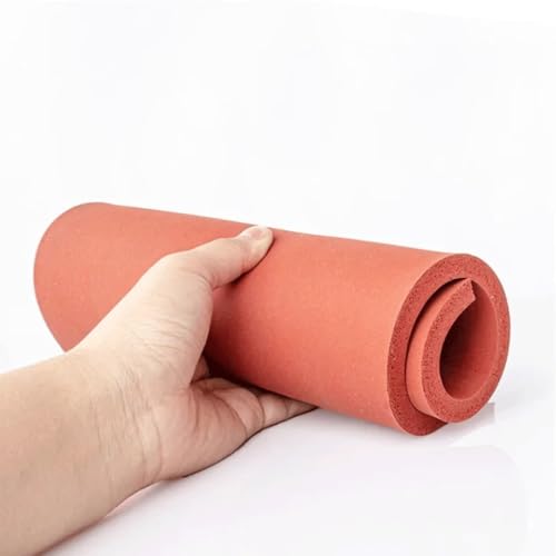 Hochdichte Schaumstoffmatte, 1 Stück rote Silikonschaumstoffmatte, for Haus und Garten, Pressmatte, Laminiermaschine, Silikonpad, weiche Schaumstoffplatte, hochtemperaturbeständige Pads (500 x 500 x 3 von LPLPL