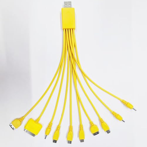 10-in-1 Universal-Multi-Ladegeräte für alle Geräte, 20 cm Kabel, universelle Handy-Ladegeräte für alle Handys, 10-in-1-USB-Kabel, Mehrfachladekabel für Handys, Kopfhörer, Lautsprecher, MP3-Player von LQMBABY