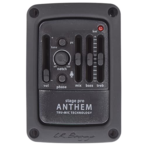 LR Baggs Anthem StagePro, Pickup-System für Westerngitarren, inkl. Zargenpreamp, schwarz von LR Baggs