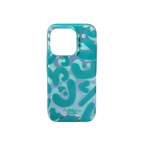 LSZBYHOK iPhone Pro Hülle13 14 15 16 15 Promax Phone Case Pink Creative Graffiti Geeignet Für für iPhone 15 Hülle 14 13 Pro Doppelschicht -cartoon-blau-14pro (6,1 ") von LSZBYHOK