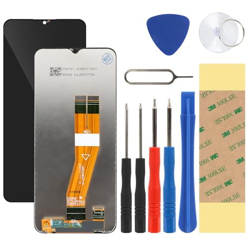 LTZGO Kompatibel mit Samsung Galaxy A03 SM-A035F A035F/DS A035M A035G Ersatz Display LCD Schwarz Digitizer Bildschirm Glas Assembly Touch Screen Werkzeuge Reparatur Set Kit 3M Klebstoff (ohne Rahmen) von LTZGO