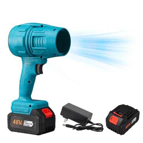 Turbo Jet Blower, Turbo Jet Gebläse, Kabellos Turbo Super Power Luft-Staubgebläse, Jet Pro Maxx Tragbares Staubgebläse, Mini Druckluft Duster, Jet Dry Blower, Mehrzweck-Jet-Lüfter (Blau) von LUCKKY