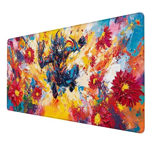 Mauspad (1500x800x3mm) Mousepad mit Vernähte Kanten (Affe) Rutschfester Mouse Pad, xxl Mousepad, (Farbe)Gaming Mauspad für schnelle Spielstile und optimale Kontrolle, Mousepad für alle Maustypen B-ZL von LUESSJAO