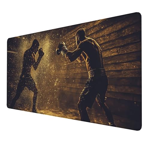 Mauspad (800x300x3mm) Mousepad mit Vernähte Kanten (Boxen) Rutschfester Mouse Pad, xxl Mousepad, (Schwarz)Gaming Mauspad für schnelle Spielstile und optimale Kontrolle, Mousepad für alle Maustypen CB7 von LUESSJAO