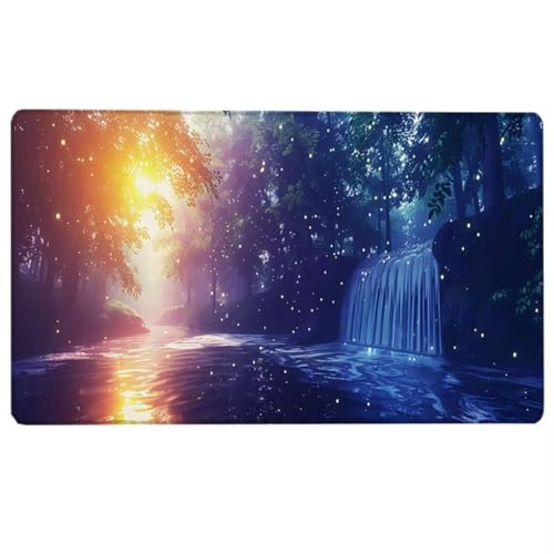 Fallen Gaming Mauspad XXL - Großes Mousepad (700 x 300 x 3 MM) - rutschfeste Schreibtischunterlage für Gaming und Büro - Schreibtischunterlage - Schwarz Large Mouse pad 9-G von LUESUAYN