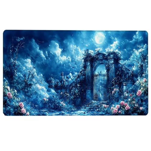 Nachthimmel Gaming Mauspad XXL - Großes Mousepad (700 x 300 x 3 MM) - rutschfeste Schreibtischunterlage für Gaming und Büro - Schreibtischunterlage - Blau Large Mouse pad Z-M von LUESUAYN