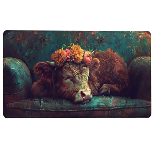 Ochse Gaming Mauspad XXL - Großes Mousepad 90 x 30 cm - rutschfeste Schreibtischunterlage für Gaming und Büro - Schreibtischunterlage - Blau Large Mouse pad für Gaming, Büro, Zuhause 2-8 von LUESUAYN