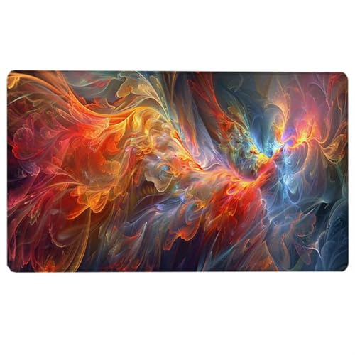 Übergröße Mauspad Gaming Rauch (800 x 400 x 3 MM) XXL Mousepad Groß Farbe Tischunterlage Large Size - Verbessert Präzision und Geschwindigkeit Mouse Pad für Gaming, Büro, Zuhause 8-4 von LUESUAYN