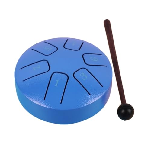 Anfänger Chakra Drum Kleine Größe, Geeignet Für Reisen Und Camping Rain Drum Gummiboden Ist Nicht Einfach Zu Gleiten Tongue drum(Blau) von LUNCHS