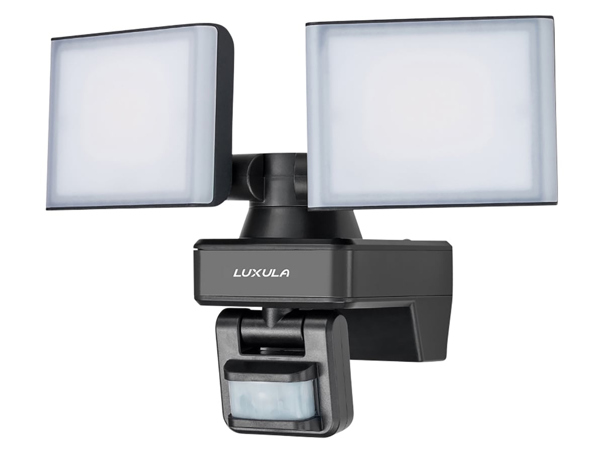 LUXULA LED-Fluter LX400192, mit BM, 2-köpfig, 2x 15 W, 3200 lm, 4000 K von LUXULA