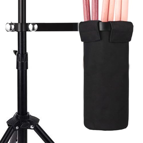 LVYUDS Orchester Drumstick Tasche Universal Jazz Dummes Schlagzeug, Drumstick Halter Klammer Schrauben Fixierung Großes Fassungsvermögen Trommelstocktasche Schulen von LVYUDS