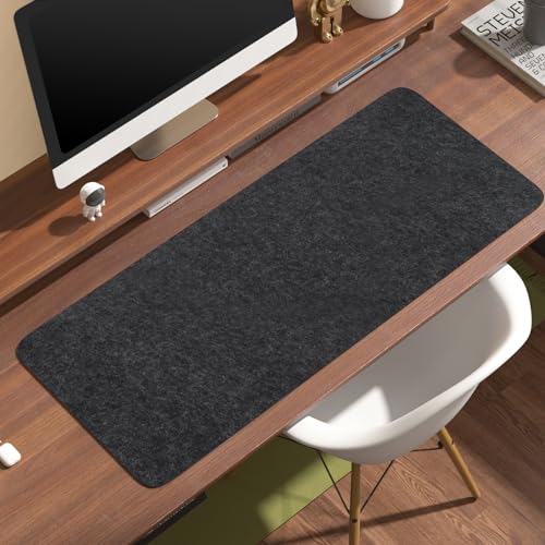 LWMTT Schreibtischunterlage Filz,Filz Mauspad Groß,rutschfeste Desk Mat,100X40cm,Schreibtischmatte für Büro und Zuhause,Office Desktopschutz von LWMTT