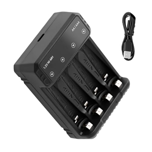 Schnelllade-USB C AA/3 A Akku-Ladebox mit LED-Anzeigen für Taschenlampen Schnelllade-USB C AA/3 A Akku-Ladebox mit LED-Anzeigen für Taschenlampen von LXJLXD
