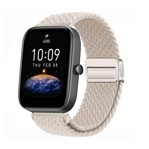 Nylon Armband Kompatibel mit smartwatch AGPTEK LW11,Sport Elastisches Nylon Stoff Ersatzband für smartwatch AGPTEK LW11 banfd und Magnet Schnalle für smartwatch AGPTEK LW11 (3) von LXURY