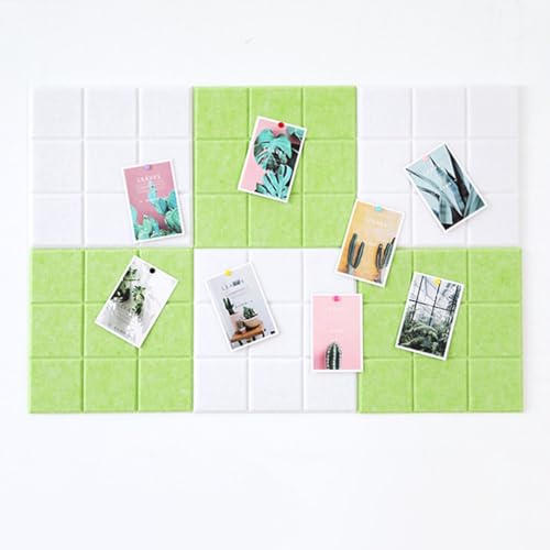 6er-Pack Pinnwände aus Filz, Memo-Hinweis-Pinnwandfliesen, quadratisch, selbstklebend, DIY-Wandpaneele für Büro, Schlafzimmer, Zuhause (Farbe: Stil2) (Stil3) von LXYDPZ