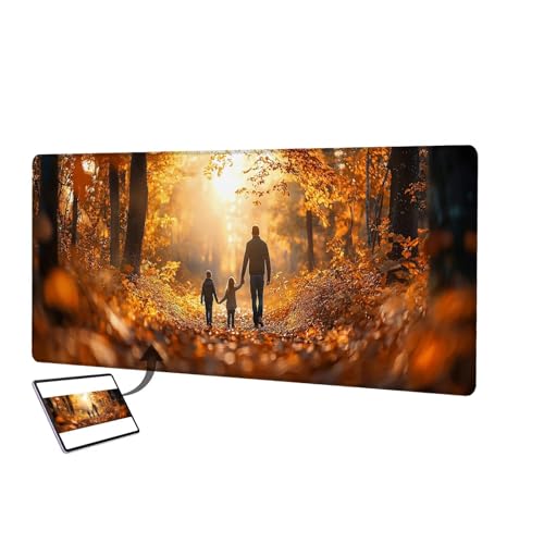 Mauspad Personalisiert, Personalisiertes Gaming Mousepad mit Wasserdicht, Schreibtischunterlage Personalisiert mit Rutschfester Gummi, für Schreibtisch Zubehör, Büro, Gaming, Zuhause 290x240mm C-3 von LXingzun