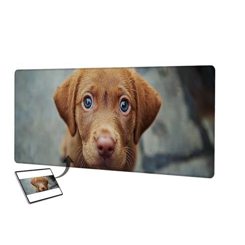 Personalisiertes Mousepad mit Foto, 800x300mm Gaming Mauspad Personalisiert, Mauspad Selbst Gestalten, Schreibtischunterlage mit rutschfeste Unterseite, Personalisierte Geschenke für Gamer, Büro B-8 von LXingzun