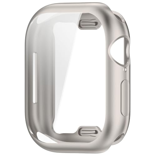 LYEAA TPU-Gehäuse, weich, rundum abdeckend, Displayschutzfolie, staubdicht, vollständige Abdeckung, Schutzhülle für Apple Watch Serie 10, 42 mm/46 mm von LYEAA