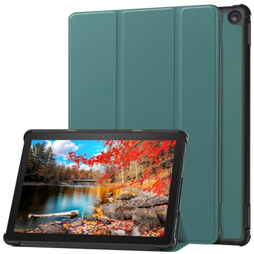 LYEAA Tablet-Hartschalen-Schutzhülle aus PU-Leder, dreifach faltbar, Ständer for Fire HD 10 (13. Generation, 2023) von LYEAA