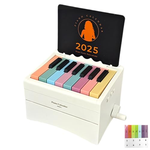 LYEAA Taylor Piano Kalender 2025 Mini Bluetooth-kompatibles Desktop Piano für Musikliebhaber von LYEAA