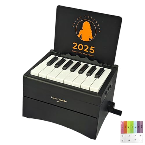 LYEAA Taylor Piano Kalender 2025 Mini Bluetooth-kompatibles Desktop Piano für Musikliebhaber von LYEAA