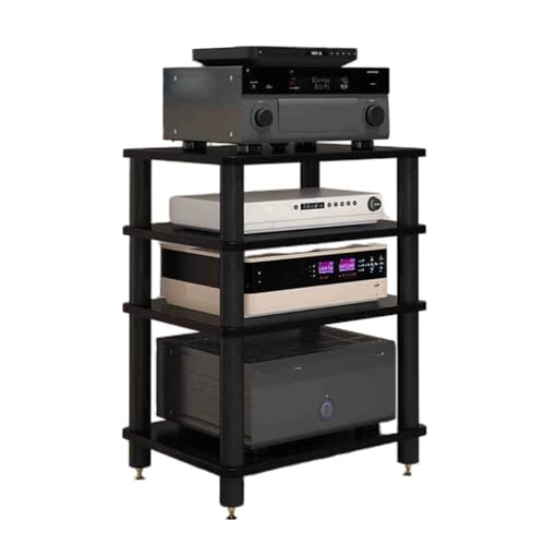 AV-Medienständer, 5-lagiges Offenes Audio-Speicher-Rack, Regal for CD-Player-Videospielkonsolen, for Das Wohnzimmer-Aufnahmestudio-Theater(B) von LYHXYLFT