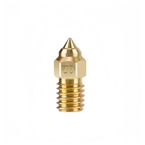 3D-Druckerdüsen, 1-teiliges Extruder-Hotend-Zubehör von Brass, kompatibel mit 1,75-mm-Filamenten, 0,2-mm-Ausgang, gehärteter Stahl LZRONG von LYXDWRC