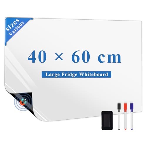 LYZZXI Magnettafel Kühlschrank-40 * 60cm Whiteboard-Folien, Einkaufsliste Magnetisch Kühlschrank, Flexibler Magnetfolie Weiß für Einkaufsliste & Familiennotizen, inklusive Marker, Radiergummi LYZZXI Magnettafel Kühlschrank-40 * 60cm Whiteboard-Folien, Einkaufsliste Magnetisch Kühlschrank, Flexibler Magnetfolie Weiß für Einkaufsliste & Familiennotizen, inklusive Marker, Radiergummi von LYZZXI