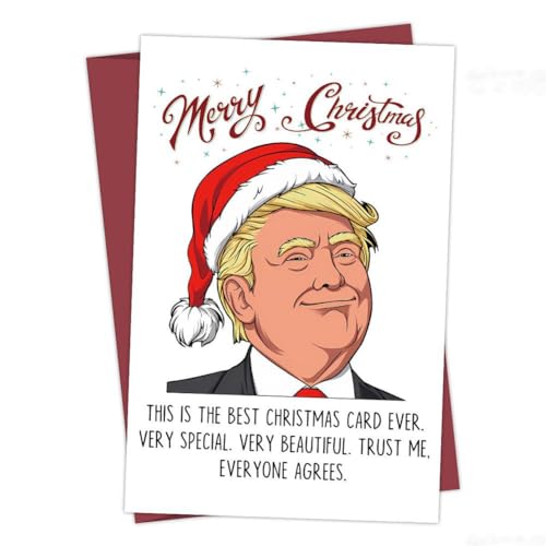 1 x festliche Weihnachtskarte, "Best Christmas Card", "Best Christmas Ever", Grußkarten für Freunde für Familie, Weihnachtsgeschenk von LZYWOD