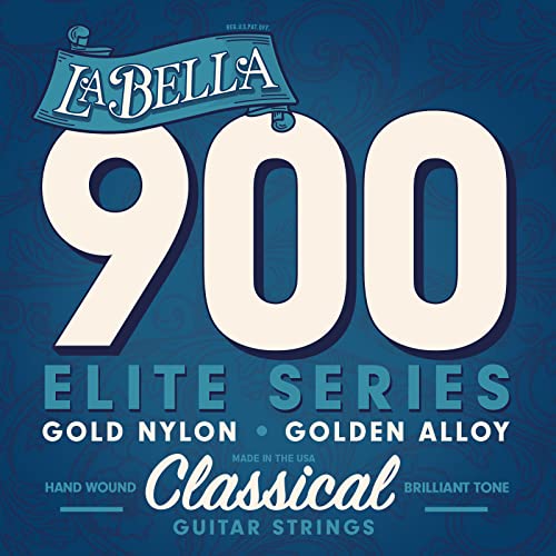 LaBella 653878 Saiten für Klassikgitarre Prof. Studio Concert Superior Bässe poliert Satz blank von La Bella