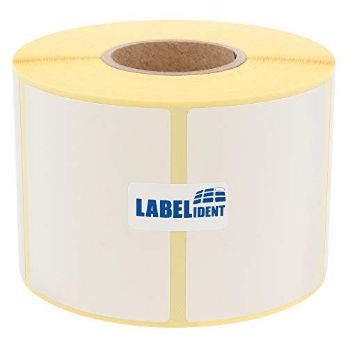 Labelident Waagenetiketten - 68 x 55 mm - 850 BPA-freie Thermodirektetiketten auf 1,57 Zoll Rolle, matt, selbstklebend, Thermoetiketten Bizerba Waagen von Labelident