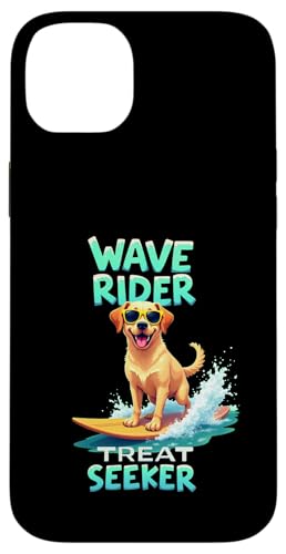 Cooler Labrador Surfen Hund Hülle für iPhone 14 Plus von Labrador Fun Designs