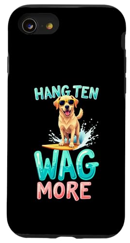 Cooler Labrador Surfen Hund Hülle für iPhone SE (2020) / 7 / 8 von Labrador Fun Designs