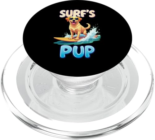 Cooler Labrador Surfen Hund PopSockets PopGrip für MagSafe von Labrador Fun Designs