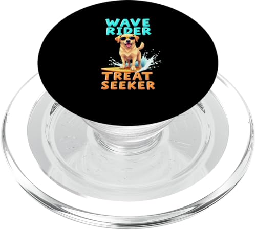 Cooler Labrador Surfen Hund PopSockets PopGrip für MagSafe von Labrador Fun Designs