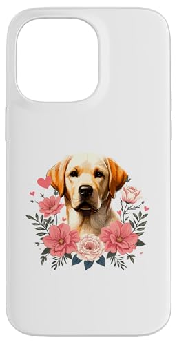 Hülle für iPhone 14 Pro Max Roses Flowers Labrador Retriever Lab Labradors Labby von Labrador Retriever Dog Lover Gifts