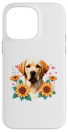 Hülle für iPhone 14 Pro Max Sunflowers Labrador Retriever Lab Labradors Labby von Labrador Retriever Dog Lover Gifts