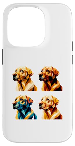 Hülle für iPhone 14 Pro Polygon Art Labrador Retriever Lab Labradors Labby von Labrador Retriever Dog Lover Gifts