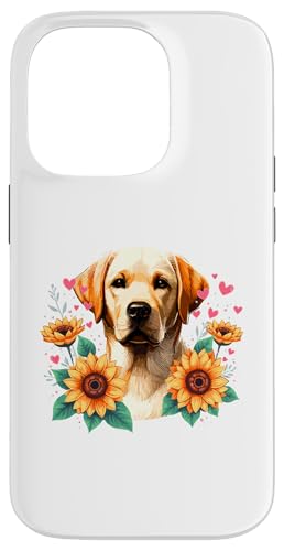 Hülle für iPhone 14 Pro Sunflowers Labrador Retriever Lab Labradors Labby von Labrador Retriever Dog Lover Gifts