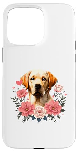 Hülle für iPhone 15 Pro Max Roses Flowers Labrador Retriever Lab Labradors Labby von Labrador Retriever Dog Lover Gifts