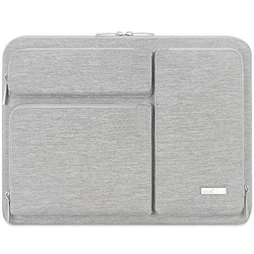 Lacdo 360° Rundumschutz Laptop Hülle Tasche für 16 Zoll Neu MacBook Pro M4/M3/M2/M1 Pro/Max A3403 A3186 A2991 A2780 A2485 A2141 2024-2019, 15 Zoll Surface Laptop 7th Copilot+PC/Laptop 6 5 4 3, Grau von Lacdo